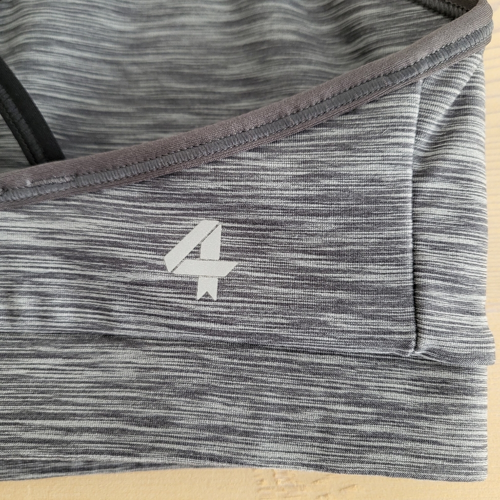 NWT FourLaps Vitality Sports Bra Charcoal Space Dye size S - Picture 3 of 7